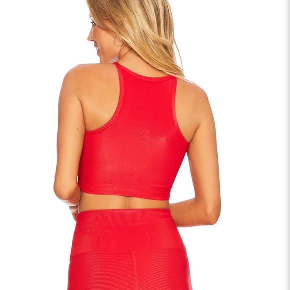 Beach Riot - Ribbed Anna Tank color Red Size Small - Picture 2 of 5